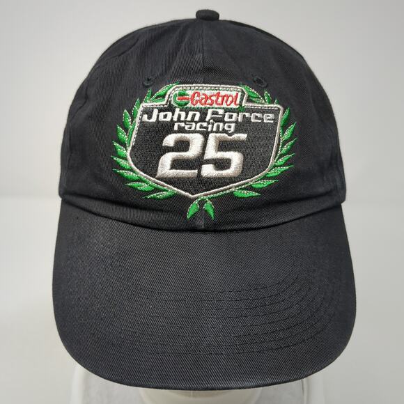 Castrol John Force Racing 25 Slideback Baseball Cap Black One Size Main Gate - Picture 2 of 9